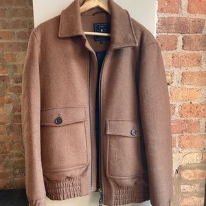 Aviator Bomber in Camel by Frank & Oak